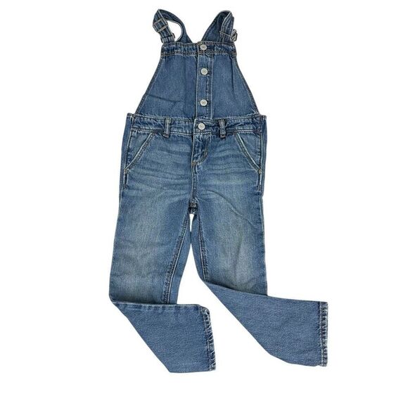 Baby Gap Button Front Denim Overalls 4 Years - Picture 3 of 5